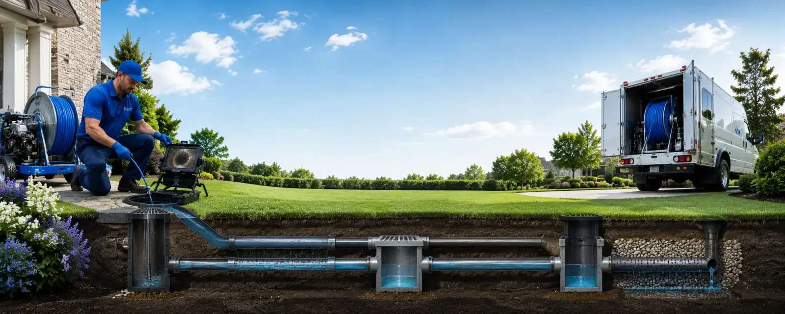 Outdoor drain cleaning information for Chase Mills, NY